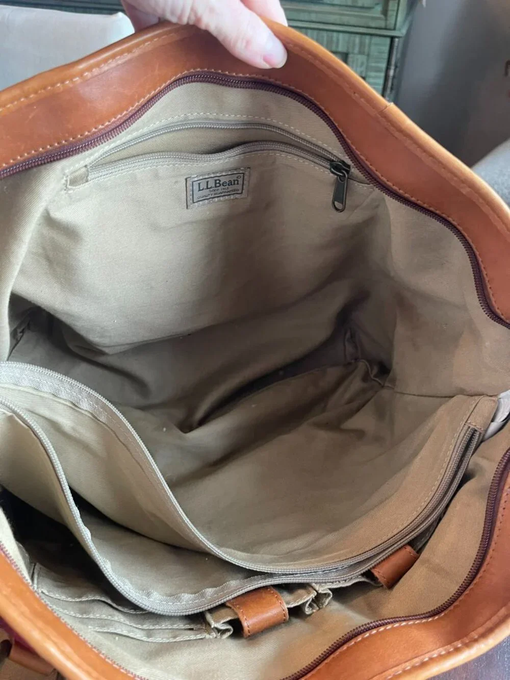 Vintage 90's  L.L.Bean Boat & Tote Bag - Picture 7 of 15